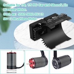 RC Cooling Fans 1/5 16000 High RPM 40mm Twin Motor Black for Scale