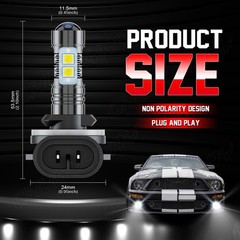 2 Super Bright LED Headlamp Bulbs for Polaris ATV 2013 SPORTSMAN 400 HO 4X4: USA
