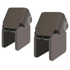 2 PCS Heavy Duty Steel Dump Truck Trailer Hinges Work on Any 2″ Rectangular T…