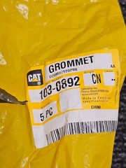 (QTY 5) CAT 103-0892 Double Flange 88mm Inner Diameter Rubber Grommet