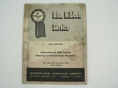 Steering Front Axle Ass 300 Tractors Service Manual International Harvester 1956