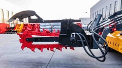 Mini Skid Steer and Farm Tractor Usage Attachment Digging Hydraulic Trencher