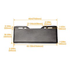 3/8 Quick Tach Attachment Skid Steer Mount Plate Adapter Loader