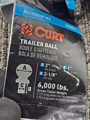 Curt 40004: 2″ Trailer Hitch Ball High-Strength, Hot-Forged Steel 6,000 lbs GTW