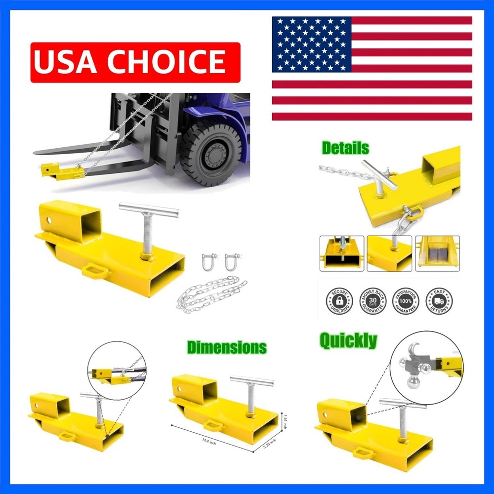 Forklift Trailer Hitch Attachment, 2 Inch Hitch Receiver Pallet Fork Trailer …