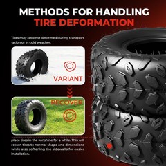 145/70-6 6PR Tubeless Street Mini Bike ATV Tires 2-Pack CC100X CT100U