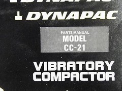 DYNAPAC CC21 VIBRATORY COMPACTOR PARTS MANUAL