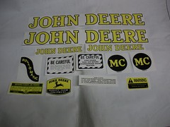 Tractor Decal Set fits John Deere Model MC 1947 – 1952 – NEW FREE SHIPPING