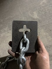 RWM Weld-On Steel Crucifix Plate 3/8″ Thick For 4 Piece Kit