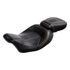 Front Rear Detachable Motorcycle Seat Fit Road King Special FLHRXS Black Orange