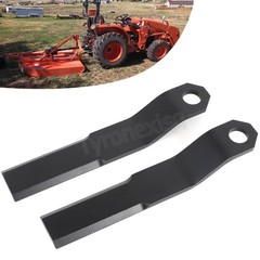 US Pair 10mm Mower Blades For Skidsteer Mower King Brush Hog Rotary Grass Cutter