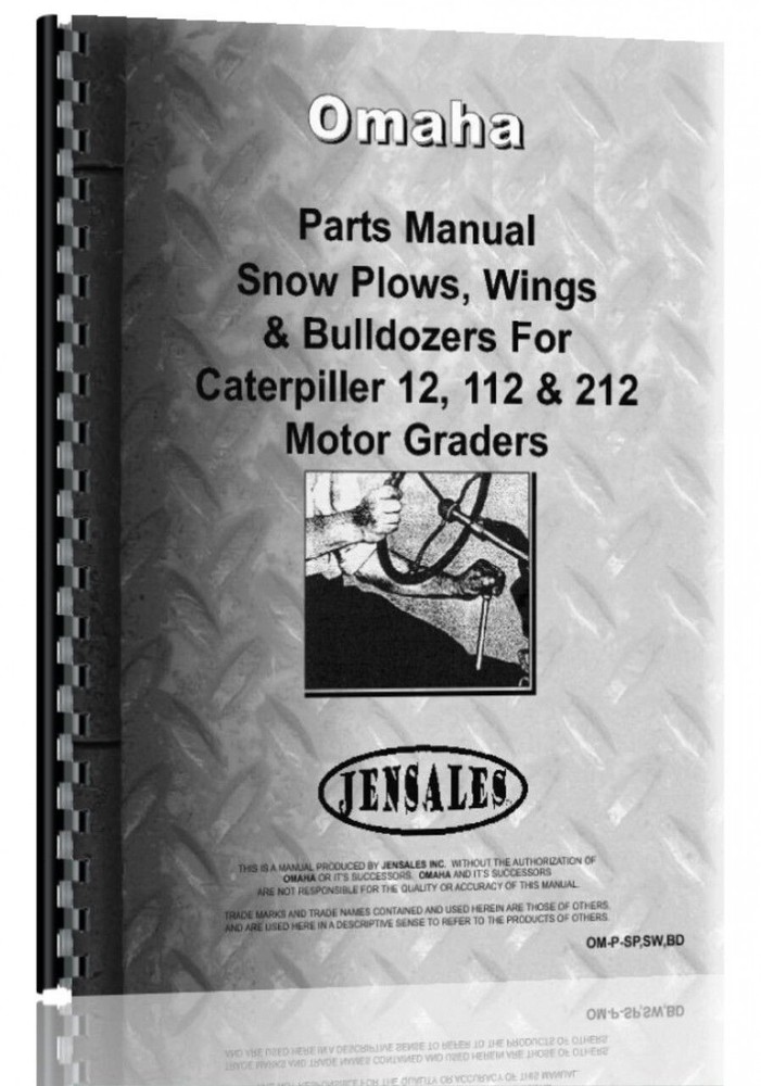 Parts Manual Omaha Snow Plows Wings & Bulldozers