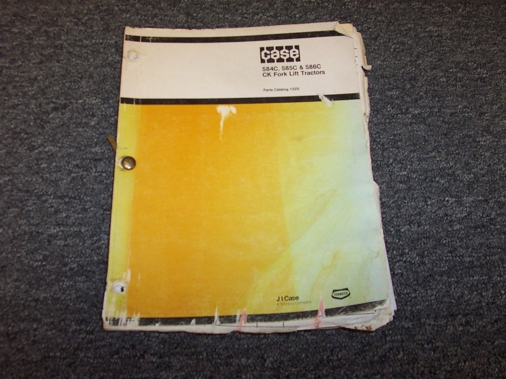 Case 584C 585C 586C CK Forklift Lift Truck Tractor Parts Catalog Manual Guide