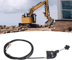 Excavator Throttle Cable Universal Replacement 11.5Ft for Heavy Equipment Parts