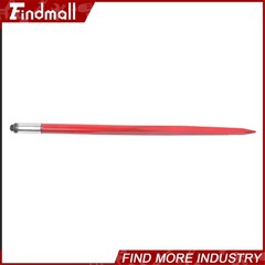2 Pack 43″ 3000lbs Square Hay Bale Spear Wide Tine Spike Skid For Tractor Red