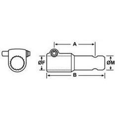 PTO Adapter – Female spline 1 3/8” – 6 x Male spline 1 3/8” – 21