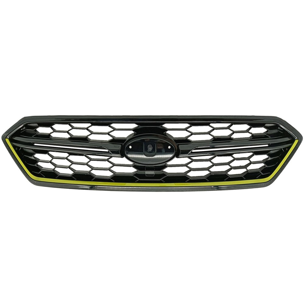 Upper Grill Front Bumper Black Yellow Trim 2018-2021 Subaru WRX