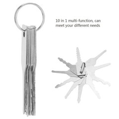 Multi‑function 10 In 1 Master Key Set Door Opener Tool Durable Lightweight