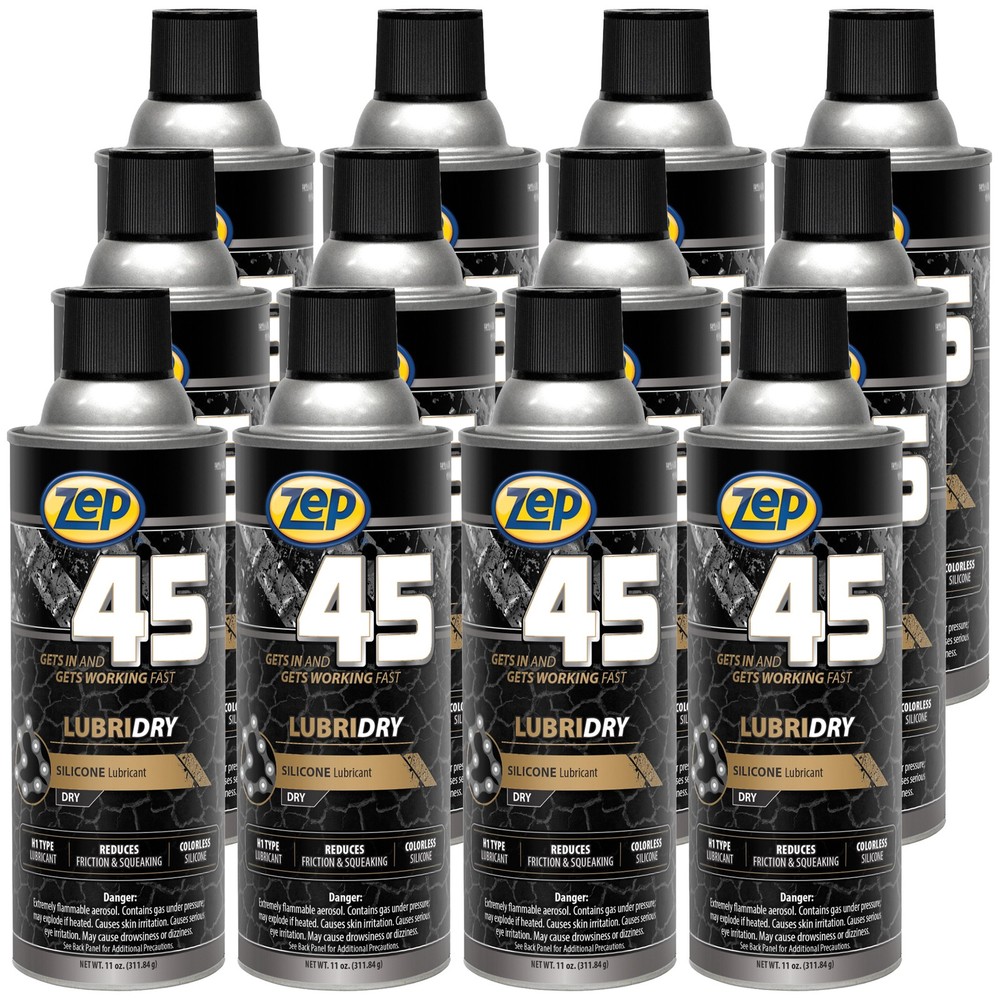 Zep 45 Lubridry Silicone Lubricant – 11 oz (Case of 12) – 678501 – Colorless,