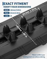 180x60x35 Excavator Rubber Tracks, Heavy Duty Replacement Tear-Resistant pack 2