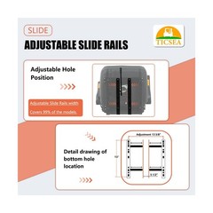 Universal Tractor Seat, Forklift Seat with Seatbelt and Adjustable Backrest H…
