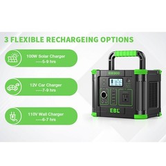 330W Portable Power Station Solar Charger 288.6WH Generator Supply Home Camping