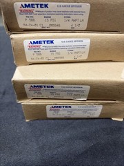 Ametek Gauge 4.5” Dial 0-15 Psi P500 1/4” ANPT LM