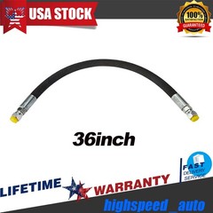 36 inch Hydraulic Hose Kit #6 JIC Female Straight Swivel Fittings 4800PSI