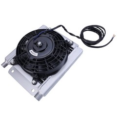 For H12 / QH12 Mini Excavator Attachment Radiator Plus Hydraulic Oil Cooler Fan