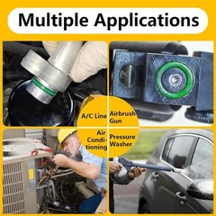 485 Pc Metric AC O Ring Kit R12 R134A Car Air Conditioning Seal Set Green