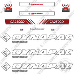 Fits Dynapac CA2500D Decal Kit Roller – 7 YEAR OUTDOOR 3M VINYL!