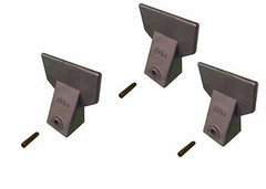 3 – Hensley Style Backhoe / Mini Excavator Bucket Flare Teeth w Pins – X156F