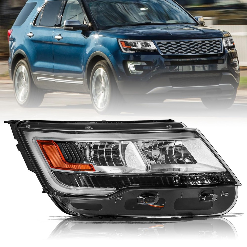 Headlight Assembly with DRL for 2016-2019 Ford Explorer Right Passenger Side