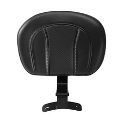Motorcycle Front Driver Rider Backrest Pad with White Stitching for 2009-2023
