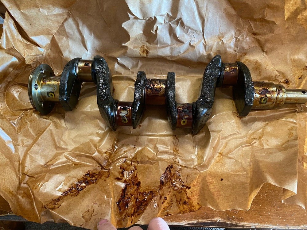 Hercules Engine Crankshaft part No. 220234D NOS crank 4 cylinder IXB-3