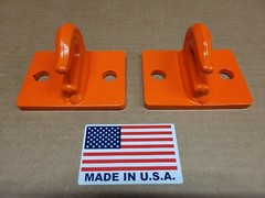 5/16″ Bolt On Grab Hooks For Loader Tractor Bucket Heavy Duty Steel Pack Of (2)