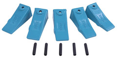 5PK X156L Long Bucket Teeth + 156LPN Long Pins Compatible with Takeuchi TB135 TB