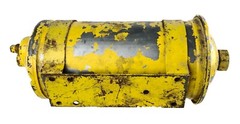 Tractor Air Filter Housing Canister Painted Yellow