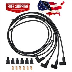 4 Cylinder Spark Plug Wires Fits Ford Front Mount 8N 9N12259B 9N Jubilee 2N