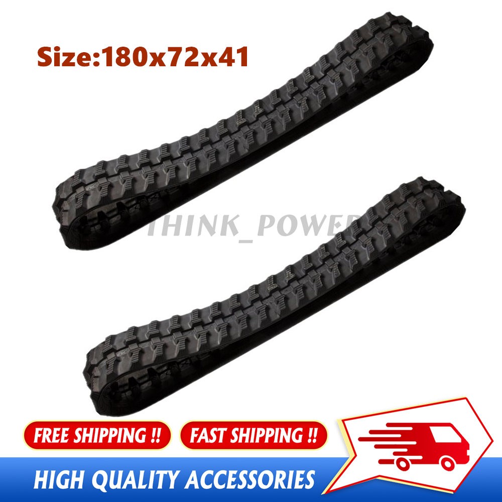 2PK Heavy Duty Track 180 x 72 x41 For Mini Skid Steer CBT23 and CRT23 Accessorie