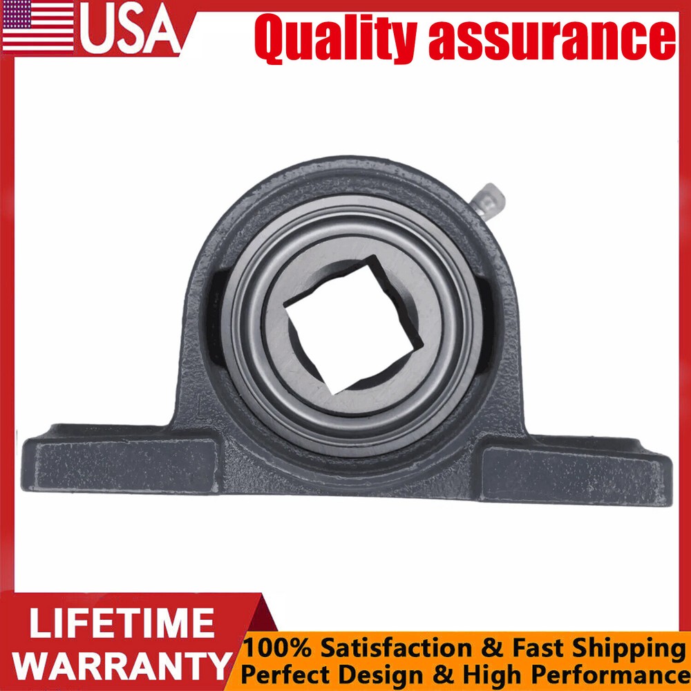GW208PPB5-P 1-1/8″ Square Disc Harrow Pillow Block Bearing Tufline FAST SHIPPING