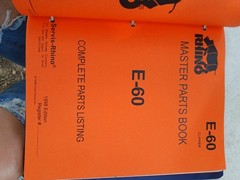 Rhino Parts Catalog Operator Manuals Binder GR60, GR72, GR84, SR166, RC12, E-60