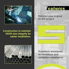 Exhaust Pipe Kit 2.5 Inches Mild Steel DIY Custom Exhaust Kit