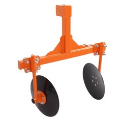 48″ Adjustable Disc Bedder Disc Harrow For Cat 1 Tractors Steel 3 Point