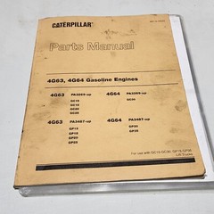 Caterpillar Forklift 4G63 4G64 Gas Engine Parts Manual