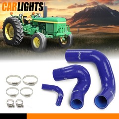 Fit For John Deere Models Blue Radiator Hose Set Upper Lower & Bypass Hoses