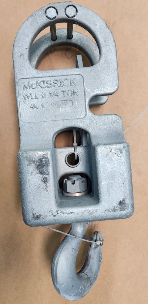 McKissick Crosby 6 ¼ 6.25 Ton Boom Hook Block Downhaul Headache Ball Crane