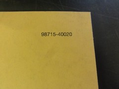 Caterpillar CAT 4G63 4G64 Gasoline Engines Fork lift Parts Manual