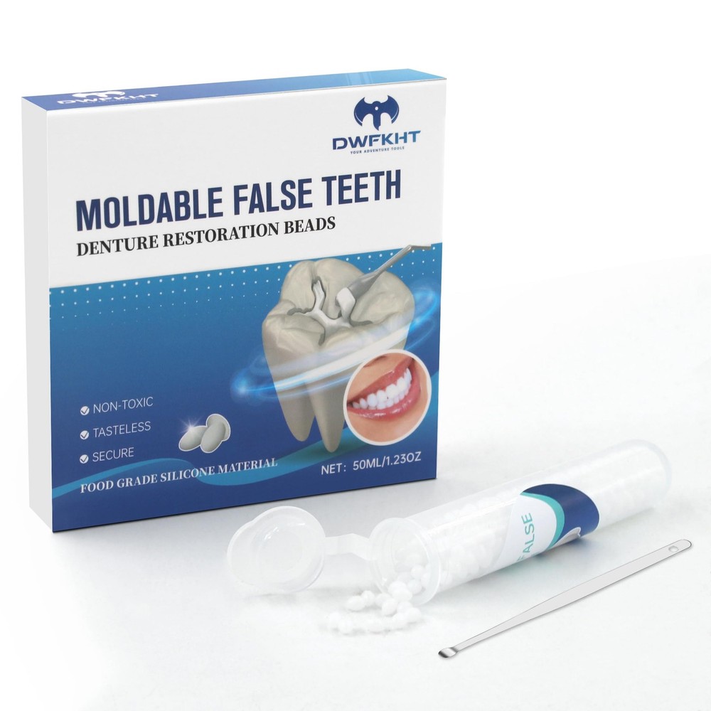 Tooth Repair Kit, Moldable False Teeth, Tooth Replacement Missing Teeth（50ML）