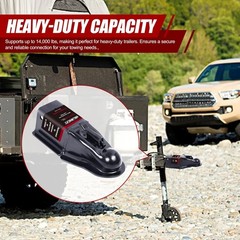 NBJINGYI 14000 lbs Trailer Coupler 2-5/16″ Ball Heavy Duty Black